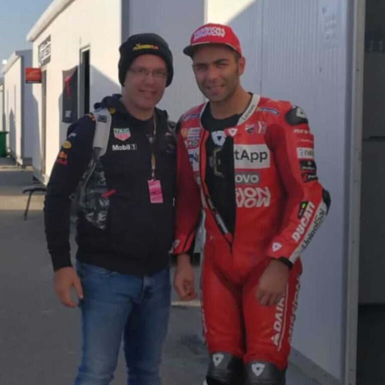 FlieFlo mit Moto GP Fahrer Petrucci
