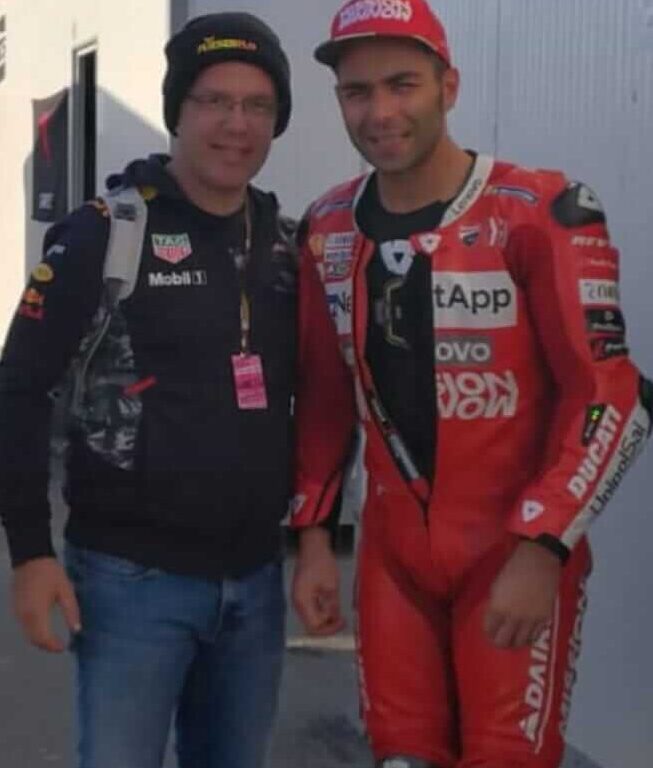 FlieFlo mit Moto GP Fahrer Petrucci